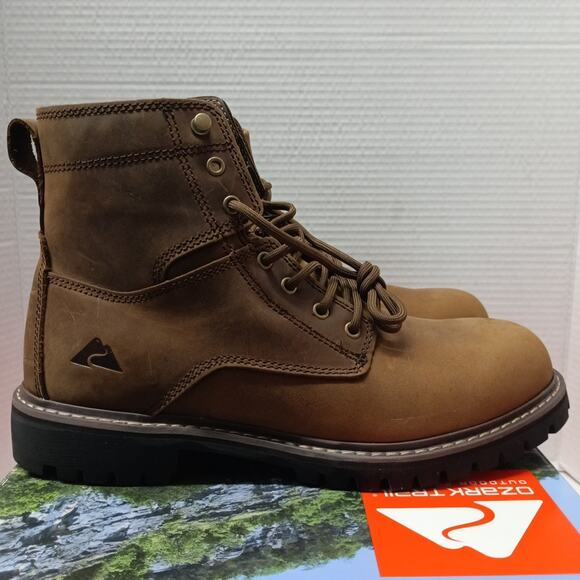 Ozark Trail Men's Range Mountain Hiking Boots Size 9 Brown - Picture 1 of 8